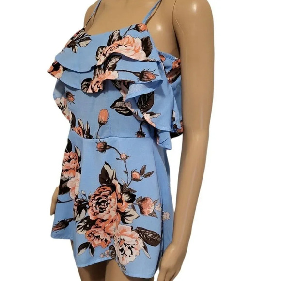 Floral Romper By Charlotte Russe (size S) - Picture 3 of 5